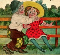 Vtg Cartolina 1913 Fumetto Artista Firmato What I Best About You Is My Arms - $10.20