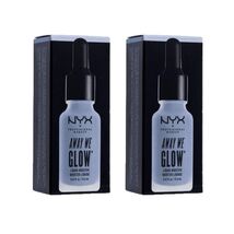 2PK NYX Makeup Away We Glow Liquid Booster Zoned Out Highlighter 0.42oz/... - $15.88