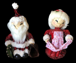 Vtg Santa &amp; Mrs Claus Paper Mache Molds Handmade HUGE Figures 20&quot; Asian Display - £125.29 GBP