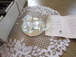 Swarovski Crystal The Lion Figurine Inspiration Africa 1995 Annual 5&quot;W Coa Box - £125.82 GBP