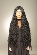 Forum Mesmerelda Long Black Curley Wig Adult Halloween Costume Accessory 59394 - £10.19 GBP