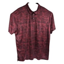 The Foundry Polo Shirt Mens 3XLT Red Camo Short Sleeve Performance Golf Top - $34.00