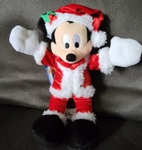 NWT Disney Parks Authentic Disney 7 Inch Holiday Sparkle Mickey Mouse Plush - £47.95 GBP