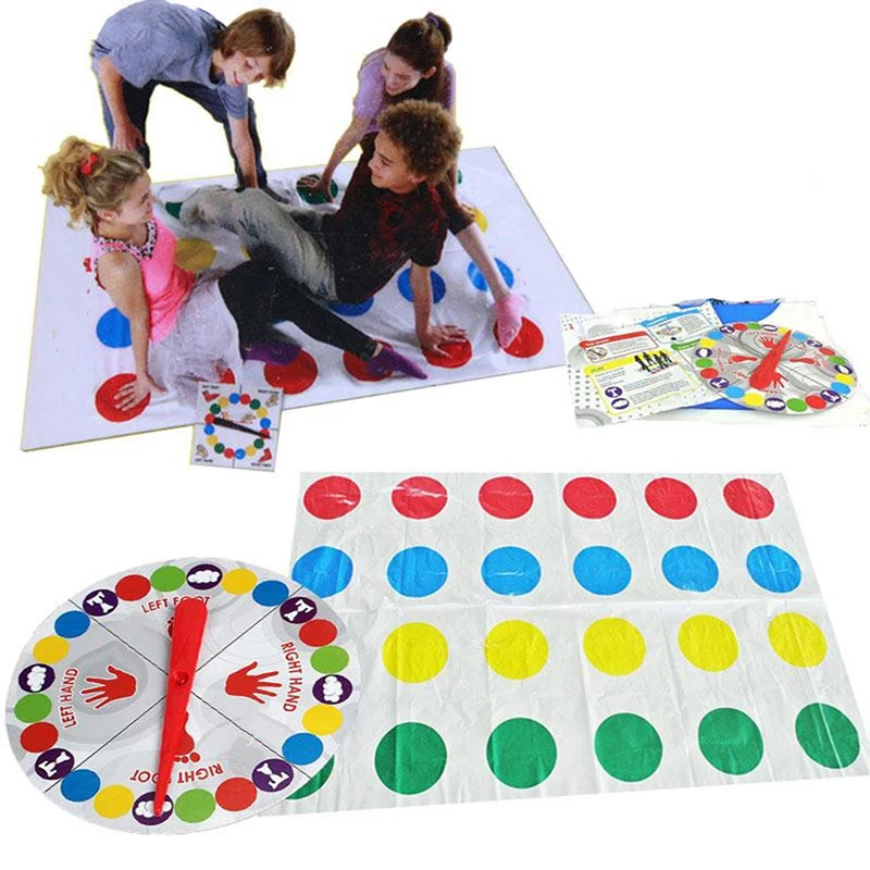 Oard game outdoor sport toy funny gift kids adult body twistering move mat parent child thumb200