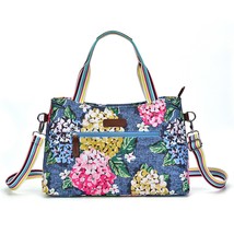 Fashion Flower Pattern Design Ladies  Bag New Multifunctional High Quality Nylon - £61.93 GBP