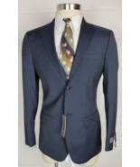 NWT Lubiam Studio Men Navy Blue Pinstripe Blazer Suit Jacket Reda Super ... - £77.90 GBP
