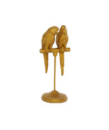 Bayberry Lane Country Cottage Bird Sculpture Tabletop Decor Accent Gold - £27.37 GBP