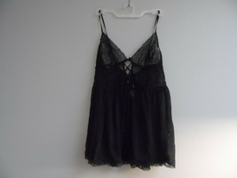 Adore Me Women&#39;s Lace See Through Risque Babydoll 00128 Black Size Large - $14.24