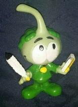 Vintage THE SNORKS Tooter Shelby Poet Writer &amp; Book Male Figurine w Green Hair - £11.66 GBP