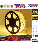 Enchanting 50ft LED Rope Lights – 360 Illumination with Timer &amp; Memory F... - $75.52 CAD