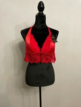 NEW Genuine Hunkemoller Perla bralette Tango Red Sexy Lingerie bra Size ... - $12.50