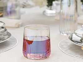 LaModaHome Rio Glass Set of 4 Soft Drink Cup of 310 ml Water Glass and L... - £36.39 GBP