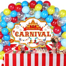 Circus Carnival Party Decoration Including Circus Confetti Balloons Kit Carnival - £28.78 GBP
