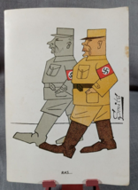 WWII German Postcard Anti War Humorous Smits Vtg Original Soldiers Ras Race - £7.47 GBP