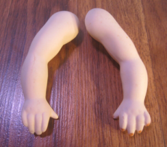 Vintage porcelain/bisque collectible  4&quot; arms  doll parts W SMALL BABY TODDL - £14.38 GBP