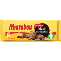 Marabou Black Saltlakrits Chocolate 100g, 17-Pack - £54.57 GBP