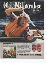 1984 Old Milwaukee Beer Print Ad Stroth Brewery 8.5&quot; x 11&quot; - £15.50 GBP