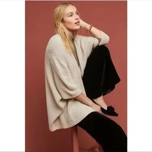 Anthropologie Akemi Kin Boho Poncho Cardigan Sweater Women One Size Crea... - £32.50 GBP