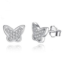 Fashion Cubic Zircon Moon stars Heart Earrings for Women Children Girls 925 Ster - £11.70 GBP