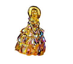 Wheaton Marigold Carnival Glass Lady Figurine - $15.84