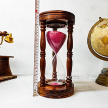 Exquisite Handmade Wooden Sand Timer Hourglass - 30 Minutes Timing Vintage Style - £71.64 GBP