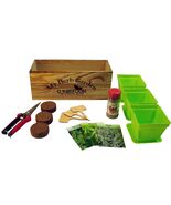 Herb Window Garden Gift Set- Complete windowsill herb garden growing kit - $29.65