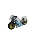 MVS Clear Blue Lightning Motorcycle Bike For Toys Minifigures - $5.55