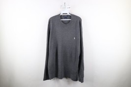 Vintage Ralph Lauren Mens 2XL Faded Thermal Waffle Knit Long Sleeve T-Shirt Gray - £34.91 GBP