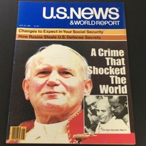 VTG US News &amp; World Report May 25 1981 - Pope John Paul II Wounded / Newsstand - $14.20