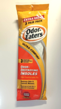 Odor Eaters Insole Ultra Comfort 1 Pack Of 3 Pairs Of Odor Destroying Insoles - £9.01 GBP