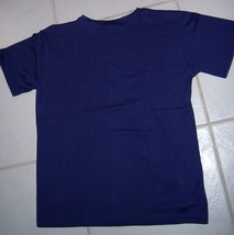Valerie Stevens Knit Shirt Top S/S Mid 1980&#39;S Cobalt Blue Women&#39;s S Vtg - £17.20 GBP
