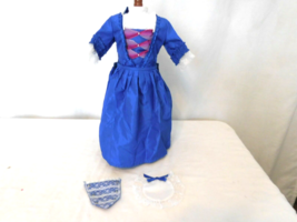 American Girl Pleasant Felicity Holiday Christmas 2 Stomacher Gown Dress Pinner - $46.53