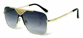 Dweebzilla Oversized Luxury Square Sport Metal Pilot Aviator Sunglasses (Gold &amp;  - £10.14 GBP+