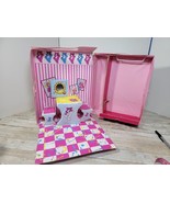 Barbie Doll Fold-out Portable Ballet Dance Studio Playset 1988 Case Storage - $27.34 CAD