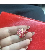 Gold and Red Blazer Brooch - $226.75 MXN