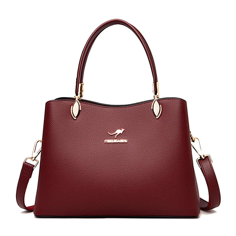 Autumn and Winter Crossbody Bag for Women Elegant 3 Layers Handbag and Purse Lad - £41.69 GBP