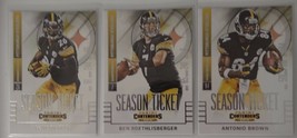 2014 Panini Contenders Pittsburgh Steelers Team Set of 3 Football Cards - £2.00 GBP