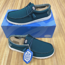 Hey Dude Wally Sport Mesh - Teal | Men&#39;s Shoes | Men&#39;s Slip on Loafers | Size 11 - £35.30 GBP