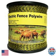 DSZBESTER Upgraded Electric Fence Polywire 3366ft 1/8" Dia 6-Strand Stai... - $68.79