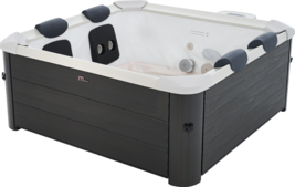 MSpa Oslo luxurious 6-person 128-jet hot tub with hydromassage wifi &amp; LEDs - £2,044.44 GBP