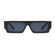 Flat Top Vintage Rectangle Sunglasses For Men Women Retro Fashion Square Glasses - £26.08 GBP