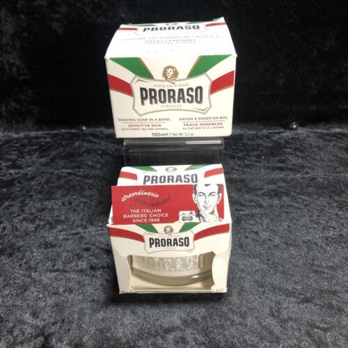 Proraso Pre-Shave Conditioning Cream &amp; Shaving Soap In A Bowl BRAND NEW - $9.89