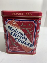 NEILSON&#39;S CRISPY CRUNCH 6&quot; Candy Tin Advertising Chocolate is for Giving - £15.41 GBP