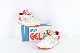 NOS Vtg 90s Asics Mens 6.5 Spell Out Gel Extreme Sneakers Shoes White Red AS IS - £77.63 GBP