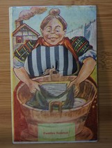 Rare 1909 Pincushion Postcard WOMAN WASHING CLOTHES Posted BIG BOSOM Risque - £12.37 GBP