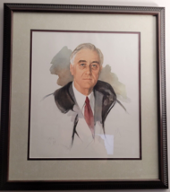 Franklin D. Roosevelt Beautifully Framed Print of Final Portrait - $570.22