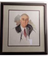 Franklin D. Roosevelt Beautifully Framed Print of Final Portrait - $570.22