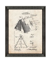Portable Folding Chicken-coop Patent Print Old Look with Black Wood Frame - £19.88 GBP+