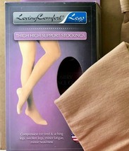 Medical Thigh High Support Graduated Compression 30-40 mmHg - BEIGE - SIZES - $25.00