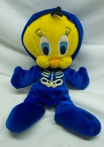 Wb Looney Tunes Halloween Tweety Bird As Skeleton 8" Bean Bag Stuffed Animal Toy - $18.32